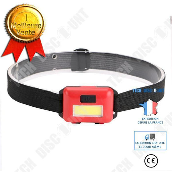 Pannlampa - TD® - LED-lampa - 3 lägen - Röd - Camping LED Vit, Röd