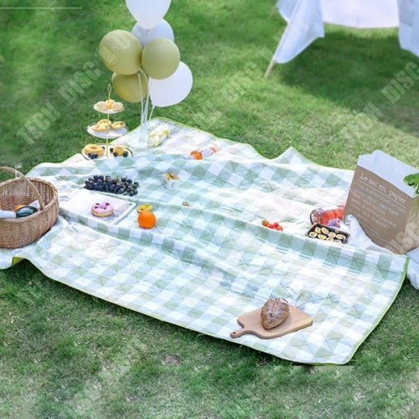 TD® picknickmatta Fuktsäker matta förtjockat fält utomhus picknickmatta Bärbar vattentät picknickduk