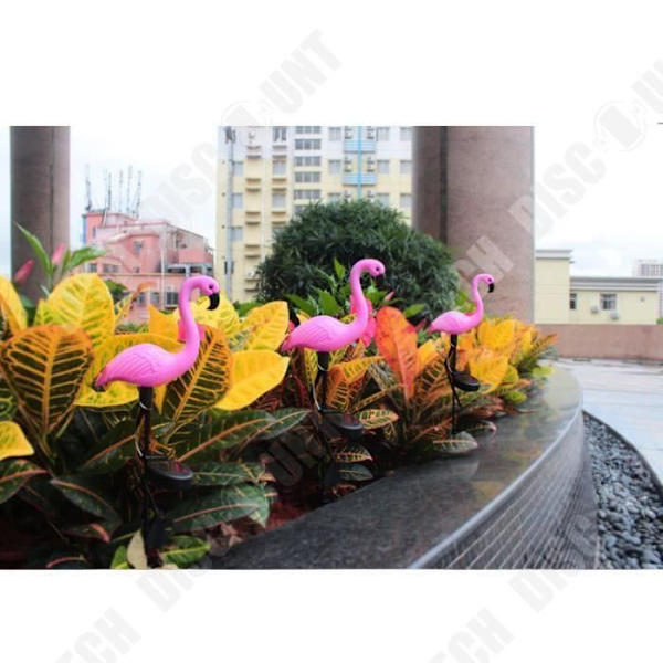 TD® 1 stycke LED Solar Flamingo Form Ljus LED-lykta Dekorativ Utomhus Trädgård Belysning Uteplats Gräsmatta Lampa