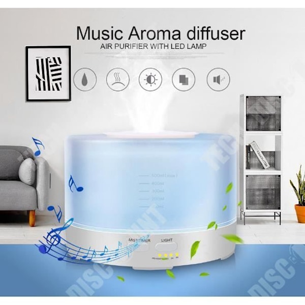 TD® Suuren kapasiteetin värillinen humidiatointi 500ml bluetooth puuhierontakoneella
