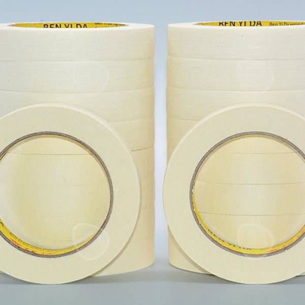 6 kpl maalausteippiä - 24 mm x 50 m - Beige Beige