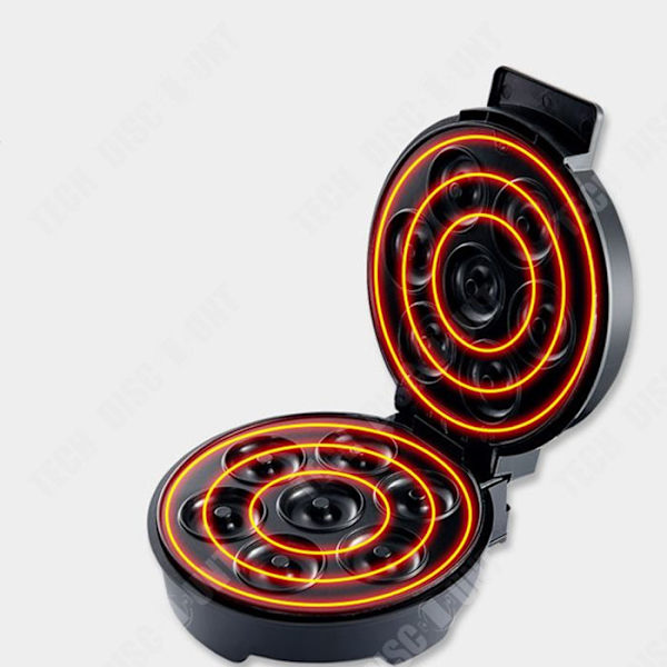 TD® Donutmaskine 7 huller vaffeljern morgenmadsmaskine sandwichmaskine 110v kagemaskine