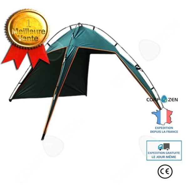 CONFO® Utomhus baldakin tält infällbart solskydd hopfällbar camping pergola 3-4 personer enkelport strandmarkis