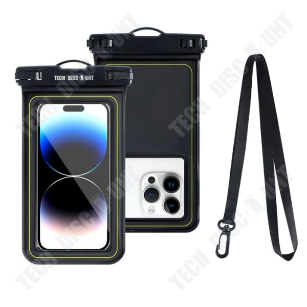TD® vattentät mobiltelefonväska med pekskärm för camping, vattning, kajakpaddling, fiske och forsränning