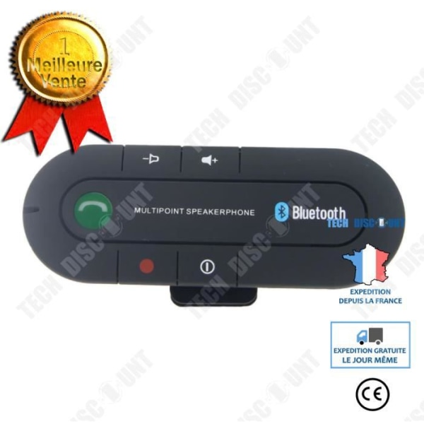 TD® Sun Visor Bil Bluetooth Bil Handsfree Telefon Bluetooth Version 4.1 Bluetooth-mottagare