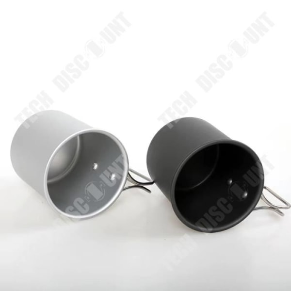 TD® Utomhuscamping Vikbar vattenkopp Bärbar Ultralätt Campingkopp i aluminiumlegering Kaffemugg Tekopp Mugg