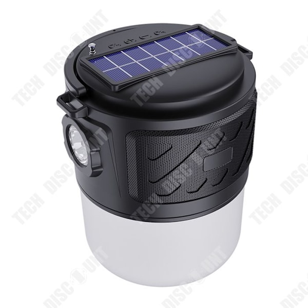 TD Outdoor Portable Creative trådlös högtalare LED-belysning Creative Small Speaker Camping Solar Light 95db