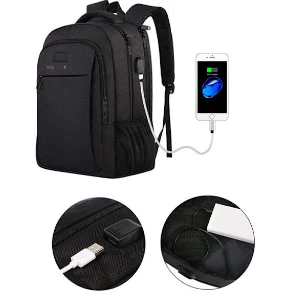 TD® 48.5*34*18cm tietokoneselkärepuksi Suuri kapasiteetti Rentojauhdy