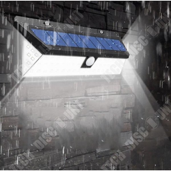 TD® 118 LED Solarlampe Udendørs Vandtæt IP65 Sollys med Fjernbetjening og Bevægelsessensor til Have Gårdhave