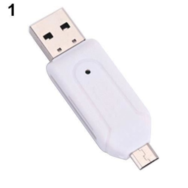 Bärbar 2 i 1 USB OTG-kortläsare Universal Micro USB TF SD-kortläsare för PC-telefon - JLCYD821C3487