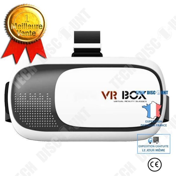 TD® vr-glasögon Lämplig för 3,5-6 tums telefoner Enknappsjustering VR-headset