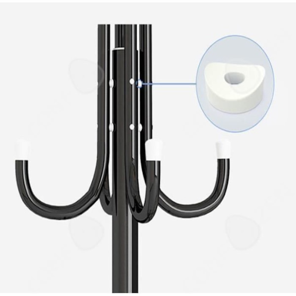Porte-manteaux - CONFOZEN - Metal - Sort - Moderne design - At stille Svart