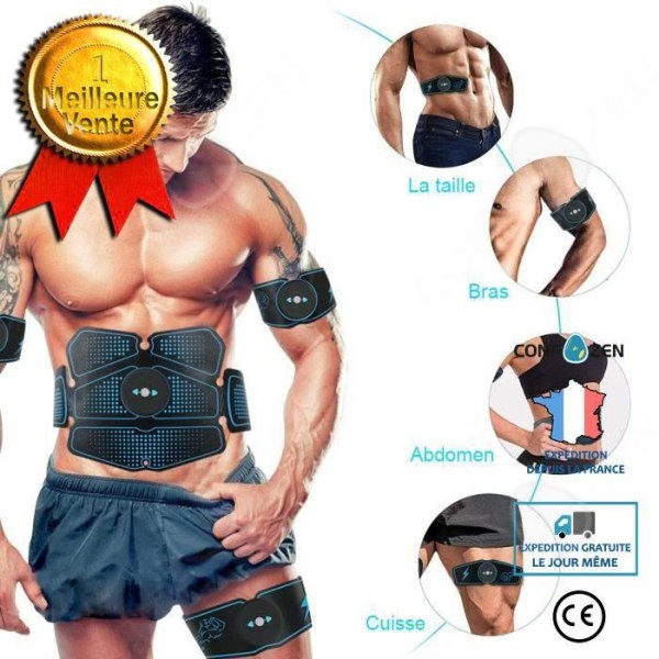 CONFO® bukbälte elektrostimulering muskelenhet armar biceps stimuleringselektroder sport konditionsträning