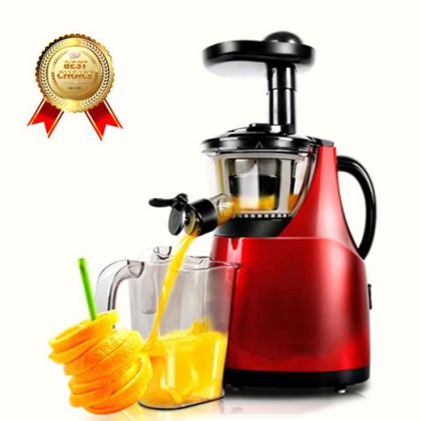 LCC® Slow Speed Juice Extractor för färsk fruktjuice - Röd Röd