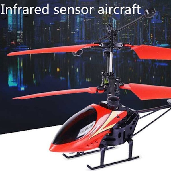 Mini drone - Zentavo - Fjärrstyrd flygplan - Stötresistent - Färgade lampor - För barn 4-6 år Röd