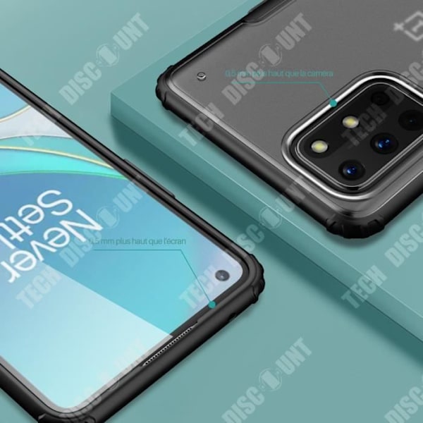 TD® OnePlus 8T telefonfodral frostat fyra hörn All-inclusive 360-graders genomskinligt nötningsskydd