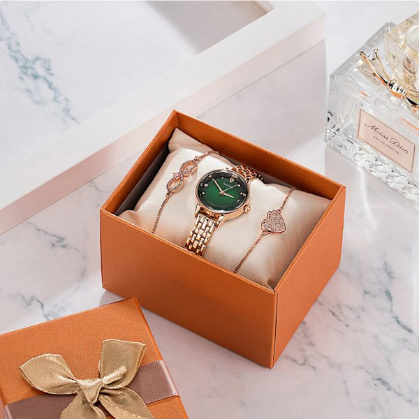 Klockarmband - TD® - Enkel - Liten urtavla - Vattentät - Presentförpackning