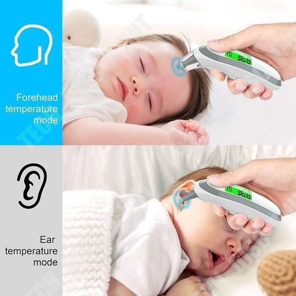 TD® Infrapuna- ja korvather mometrin digitaalinen lämpömittari ammattilaiskäyttöön vauvoille ja lapsille lämpötilan mittamiseen