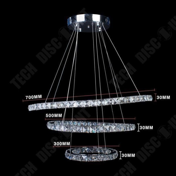 TD® Imponerande kvällsljuskrona kvällsdekoration Interiör Modern design Fester Trendiga lampor Härlig vit LED-belysning