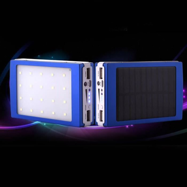 Solenergilager - TD® - 30000 mAh - Vattentålig - LED - Camping