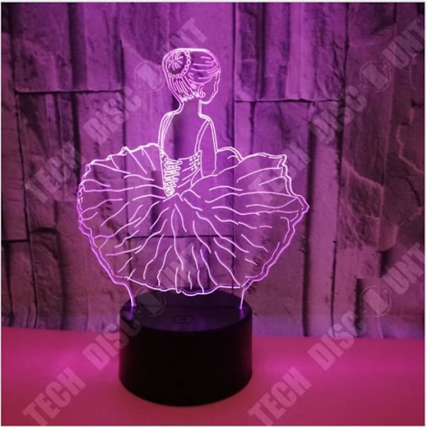 TD® Ballet 3D-ljus Färgglada 3D LED-ljus