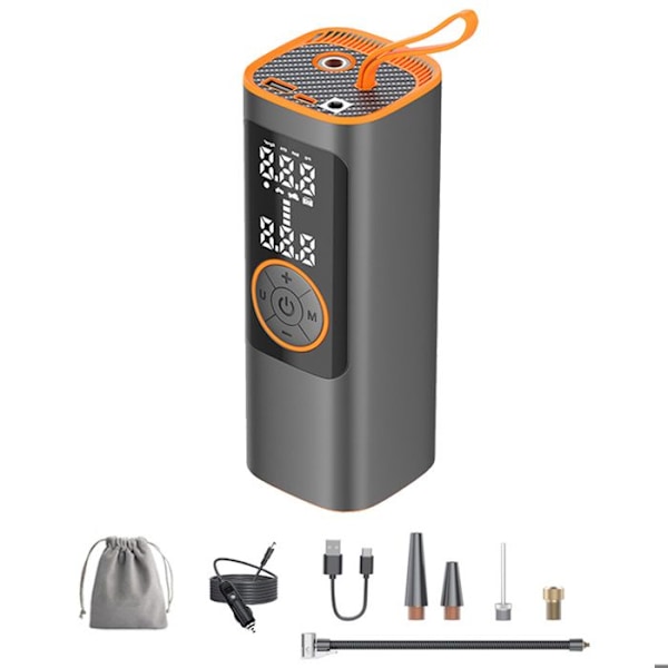 Elektrisk dækpumpe - INN - Trådløs model - 6000mAh - 150PSI - 4 opsætningsmuligheder