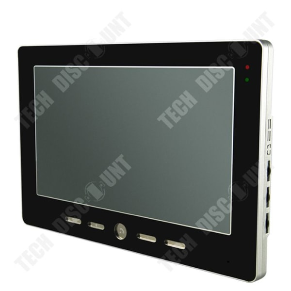 TD® Dörrklocka 10 Inch HD 700 Lines Färgskärm Intercom Dörrklocka Visuell dörrklocka Utomhus Vattentät Svart