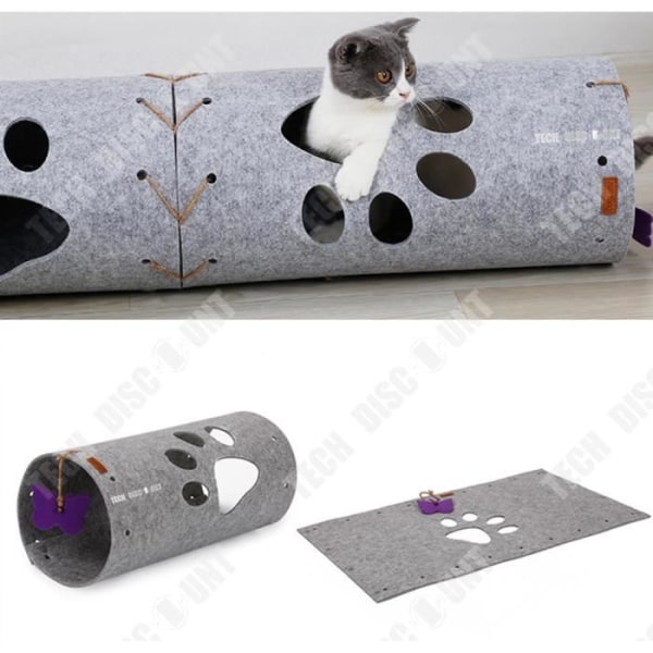 TD® tunnel katt filt kanin matta hund leksak vuxen mjuk grå klor stolpe dvärg billiga husdjur hem trädgård hem