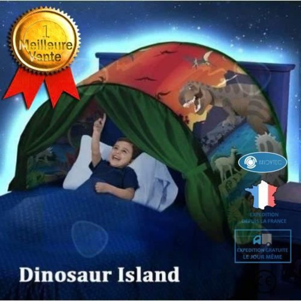 C® Drömtält, Sängtält, Barntält, Pop Up-tält, Pojke, Inomhus, Julklapp (Dinosaur Park)