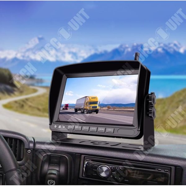TD® Lastbil 7 tommer trådløs bakkamera komplet HD vandtæt bil display system til assistance ved vinkler mor