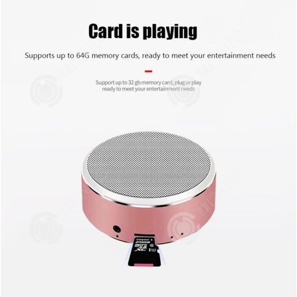 I® Bluetooth-kaiutin matkalla, ultra-kannettava auto - Kannettava kaiutin - Mobiilikaiutin - Hopeinen Bluetooth-kaiutin