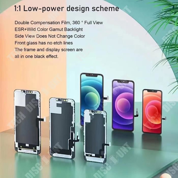 TD® Til iPhone 6 plus Sæt med tilbehør til samlede LCD berøringsskærme i sort fuld skærm