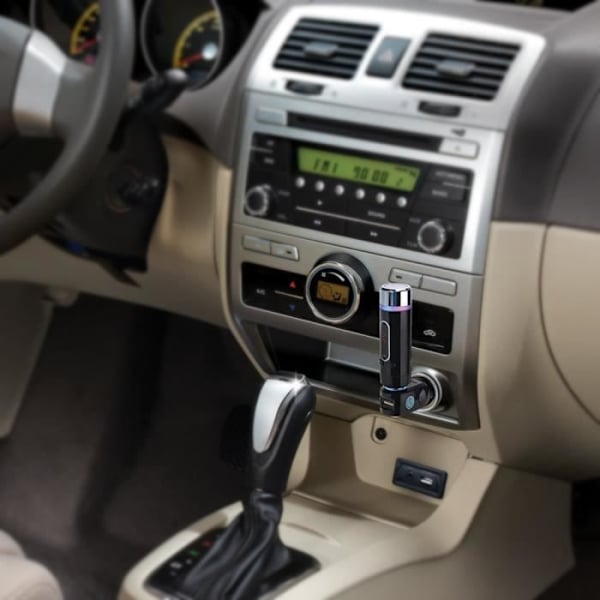 Viestintäadapteri - LCC - Bluetooth FM -autokitti - Musta - Hands-free - LCD-näyttö Svart