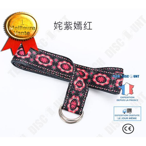 TD® 1 stk holdbar strækbar strap til at trække Yoga bælte til hjemme Sport