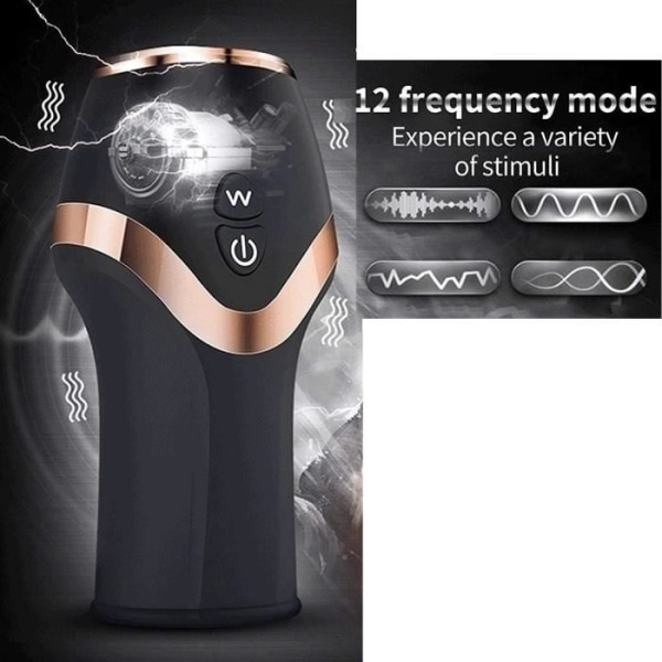 Masturbator - Life Intelligent - Modell Q4148 - Automatisk - Laddningsbar - Svart
