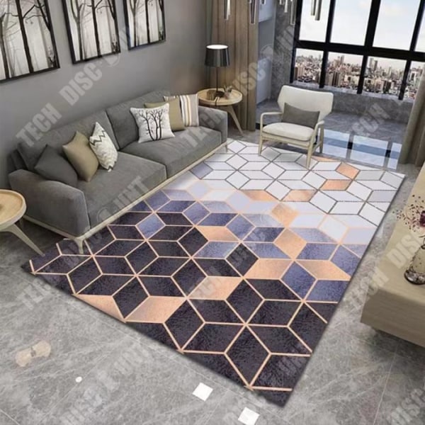 TD® Modernt minimalistiskt vardagsrum soffbord geometrisk matta golvmatta  sovrum säng golvmatta rektangulär matta 120*160cm 2ee0 | Fyndiq