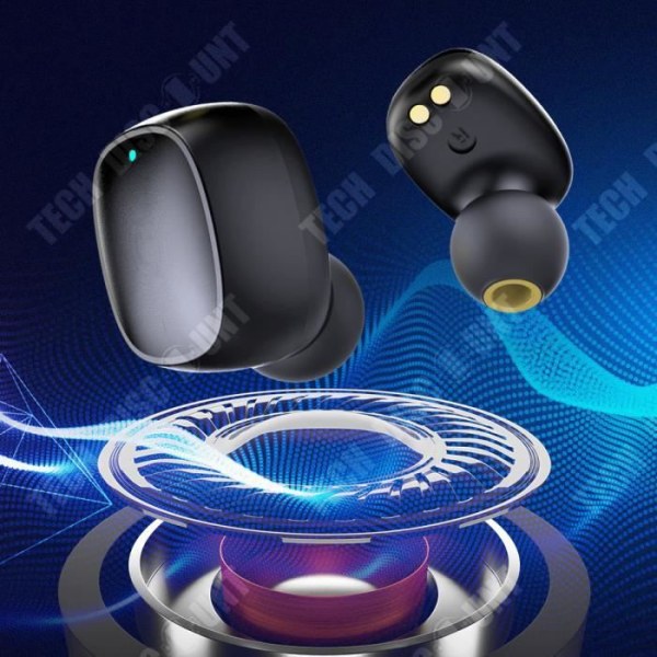 TD® Bluetooth-headset, laddningsfack med stor kapacitet, lång batteritid, HIFI-ljudkvalitet, Bluetooth V5.0