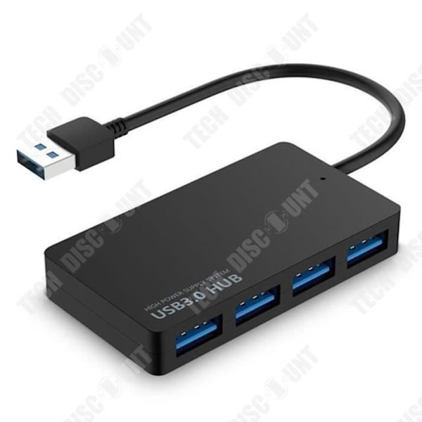 TD® Ultratunn USB3.0 Hub USB HUB3.0 Hub 4-portar Ultratunn HUB Splitter Ultrasnabb överföring