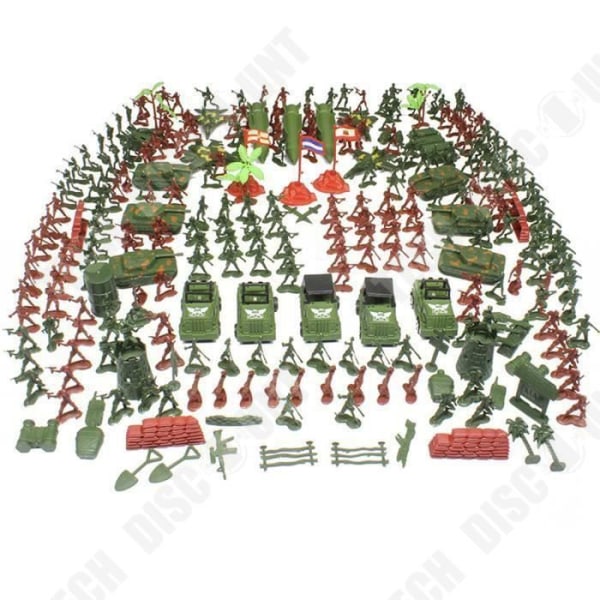 TD® KIT 307 bitar av miniatyrfigurer Soldater Army Tank för barn- Rollspel Krig Barnleksak Julklapp