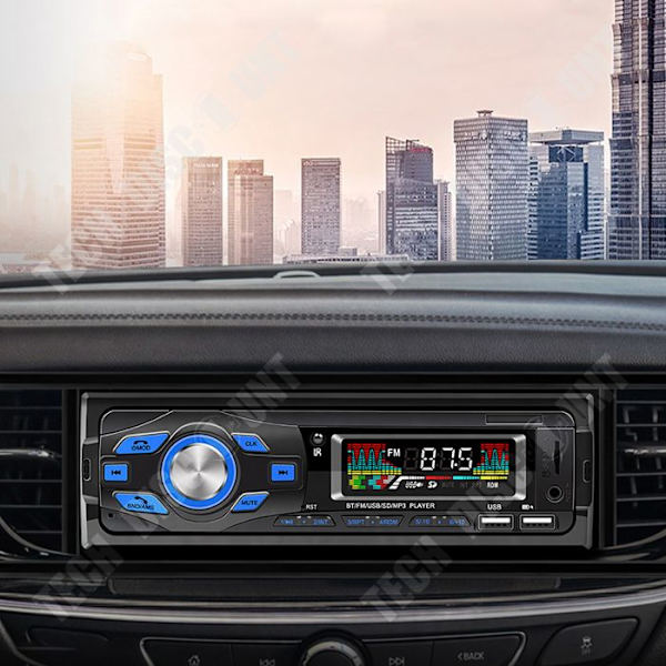 TD® Autoradio Bluetooth universel USB bilradio Bluetooth håndfri musik stemme smart bil MP3-afspiller