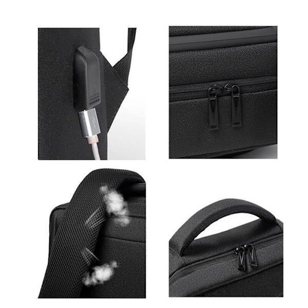 TD® datorryggsäck 31*15*43cm Bekvämt och andningsbart Vattentätt tyg
