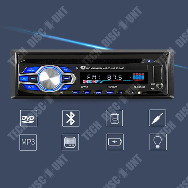 TD® Bluetooth-autoradio yksinkertainen CD-soitin autoradio DVD-soitin bluetooth handsfree FM