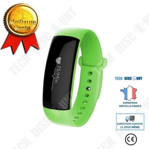 TD® Smart Watch intelligent Bluetooth 4.0 Fitness blodtryksmonitor hjertefrekvensmåler iOS eller Android kompatibel