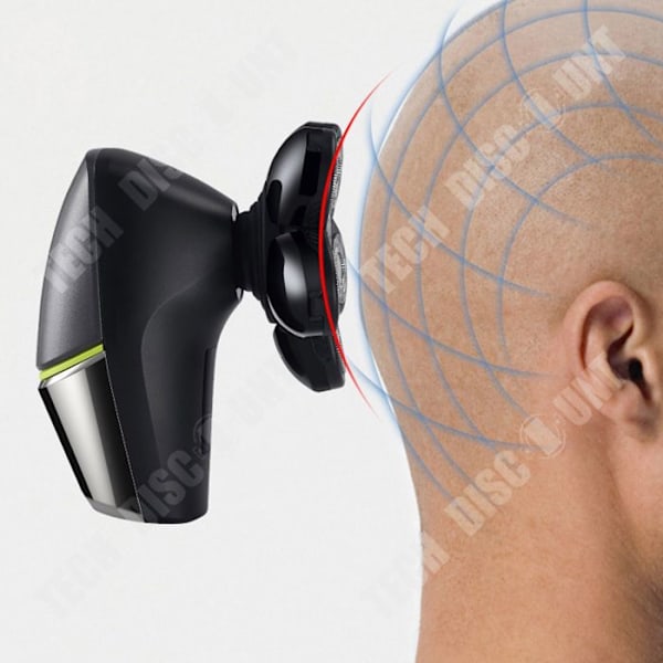 TD® vattentät elektrisk rakapparat Digital Display Razor 6 i 1 Multifunktionell Razor Set Svart present för män