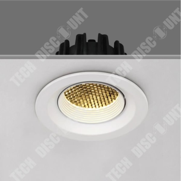 TD® KIT NEW TRIA LED fyrkantig vit 25W 3000K 30° strömförsörjning &amp; fjäderklämmor inkl Vit