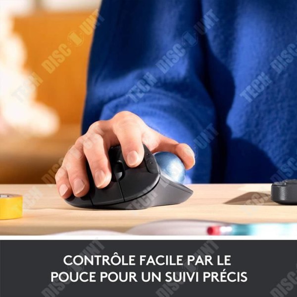 Mars Trackball Mouse TD® Trådløs design med hjul