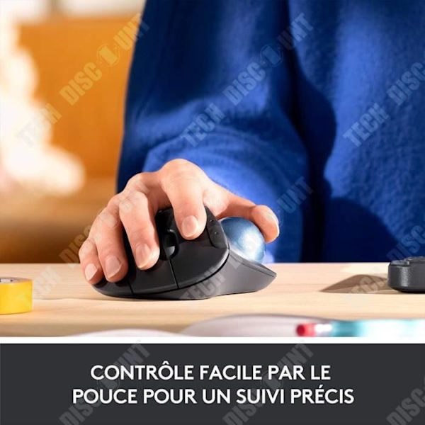 Mars Trackball Mouse TD® trådlös ritning med hjul