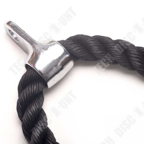 Dragkabel - TECHDISCOUNT - 72cm - Flätad Nylon - Förkromad Stöd