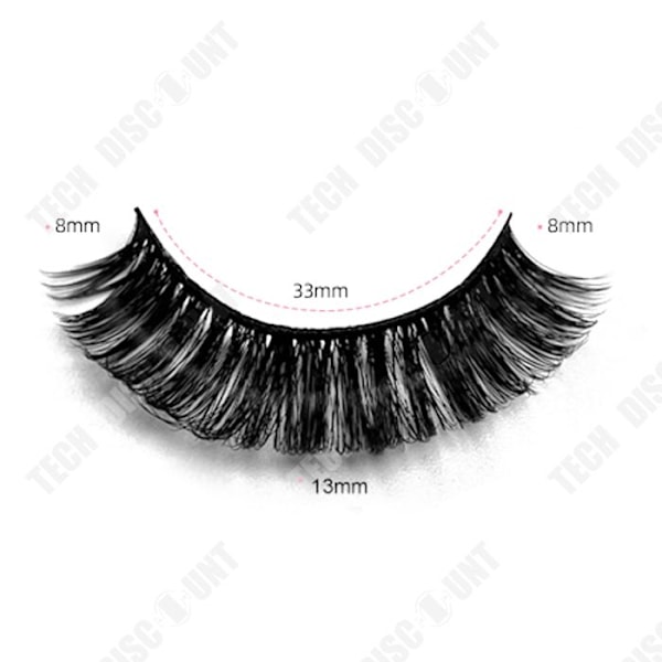 TD® 10 par fake øjenvipper 3D russisk volume Fuzzy cat eyes naturlige genanvendelige håndlavede øjenvipper