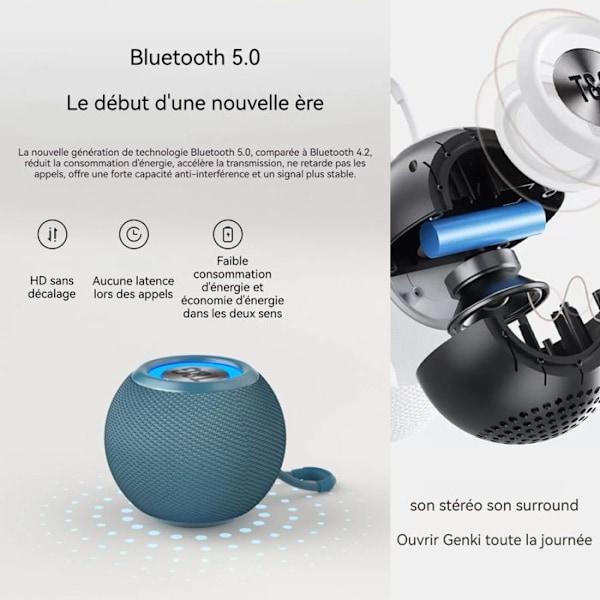 Mini højttaler INN® 3 timers spilletid 10 meter effektiv rækkevidde bærbar Bluetooth-højttaler Bluetooth-forbundet højttaler